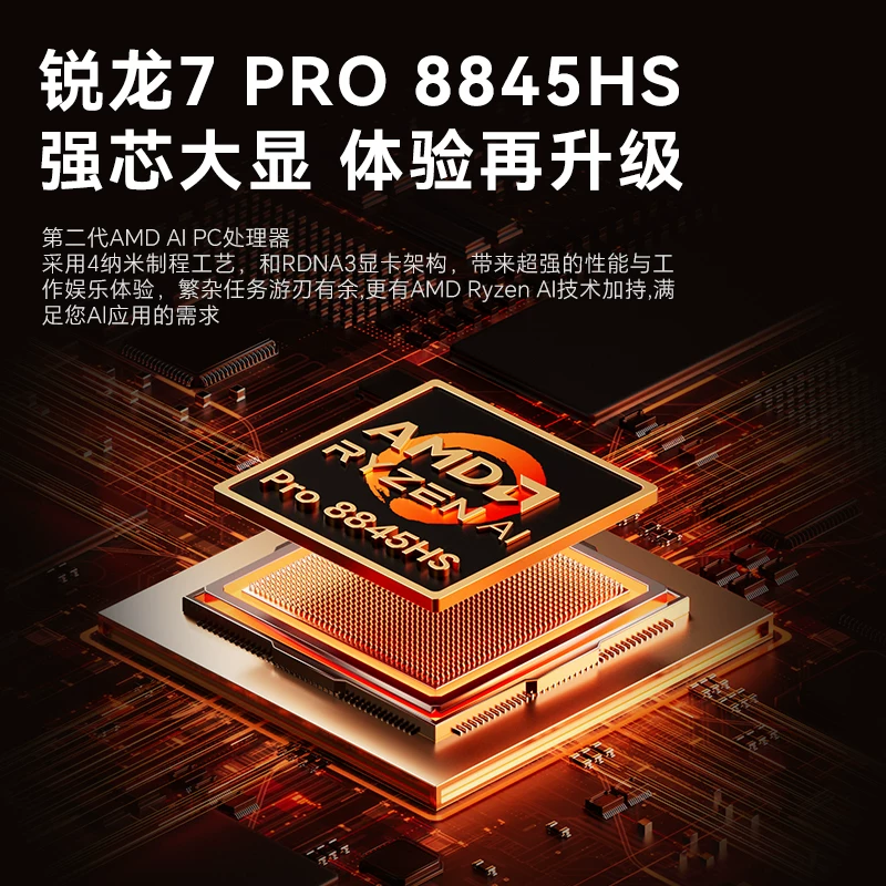 天钡G-FLIP臻享版迷你主机AMD锐龙R7 8745HS准系统版本 2299元 - 86线报