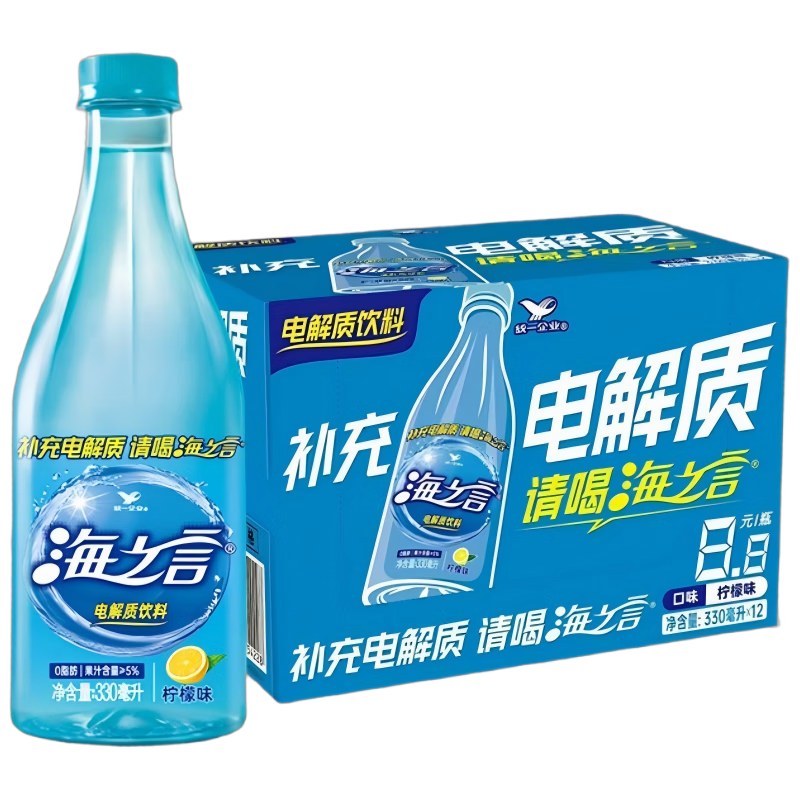 统一海之言电解质饮料柠檬味330ml×12瓶 141.44元 - 86线报 统一海之言电解质饮料柠檬味330ml×12瓶 141.44元 - 86线报