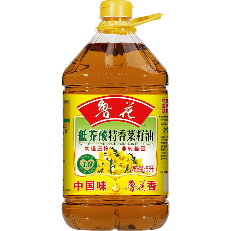 鲁花低芥酸特香菜籽油5L 85.4元 - 线报酷