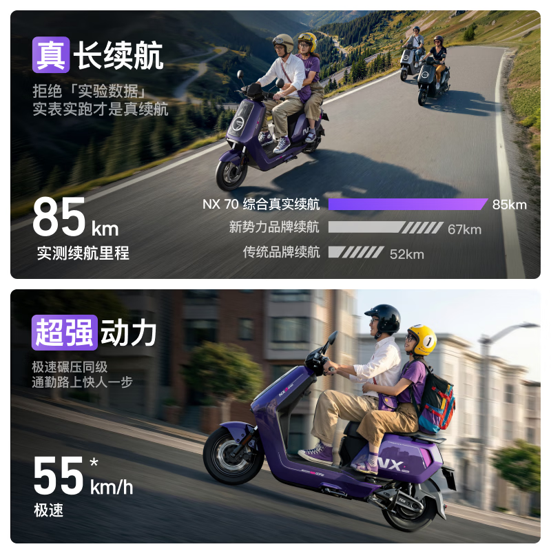 小牛电动NX70电动摩托车 3899元 - 86线报