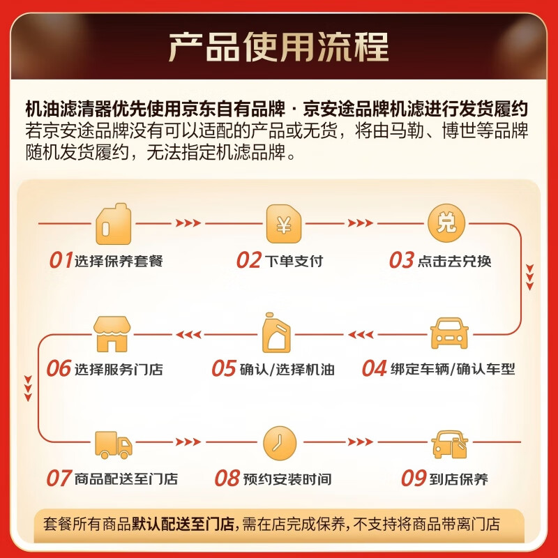 美孚保养单次卡银美孚1号汽机油5W-30SP级 4L 含机滤包安装 209元 - 86线报