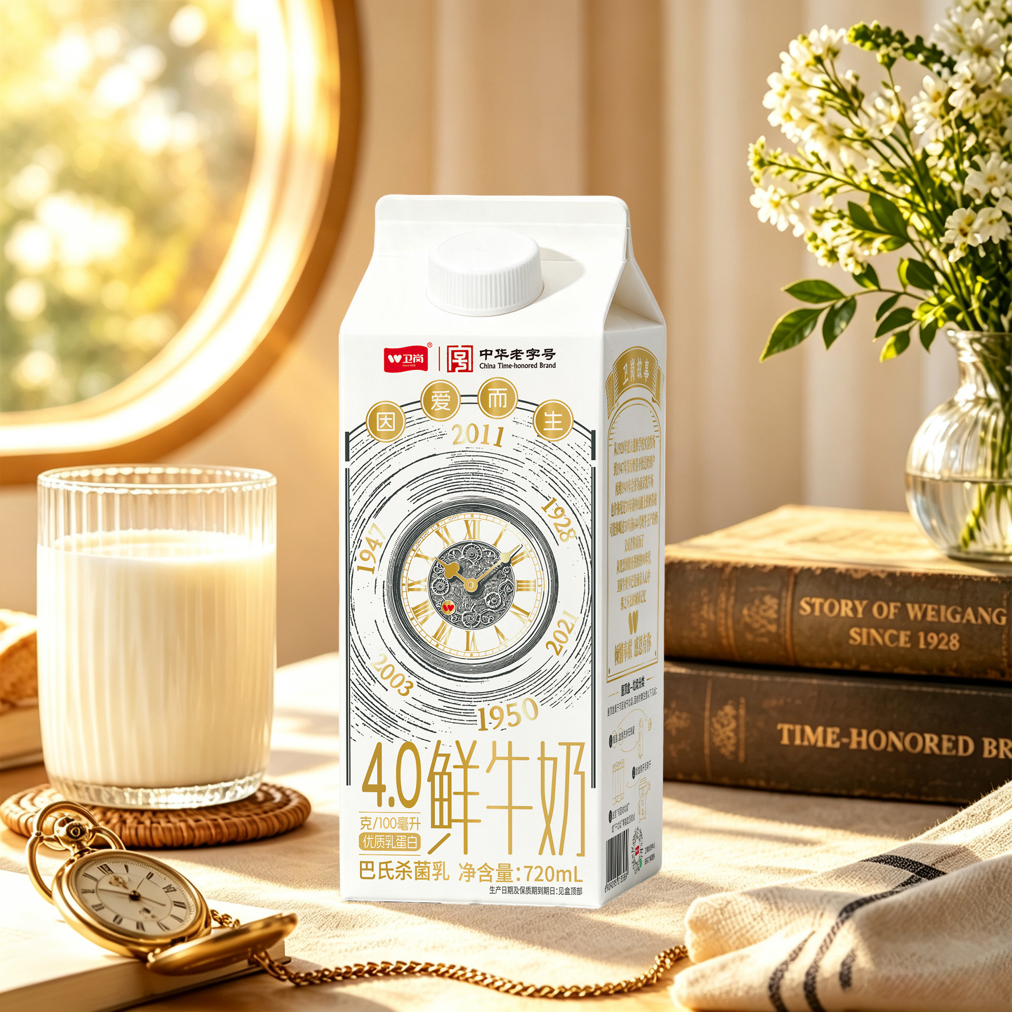 卫岗4.0蛋白鲜牛奶720mL*4盒 29.9元 - 86线报