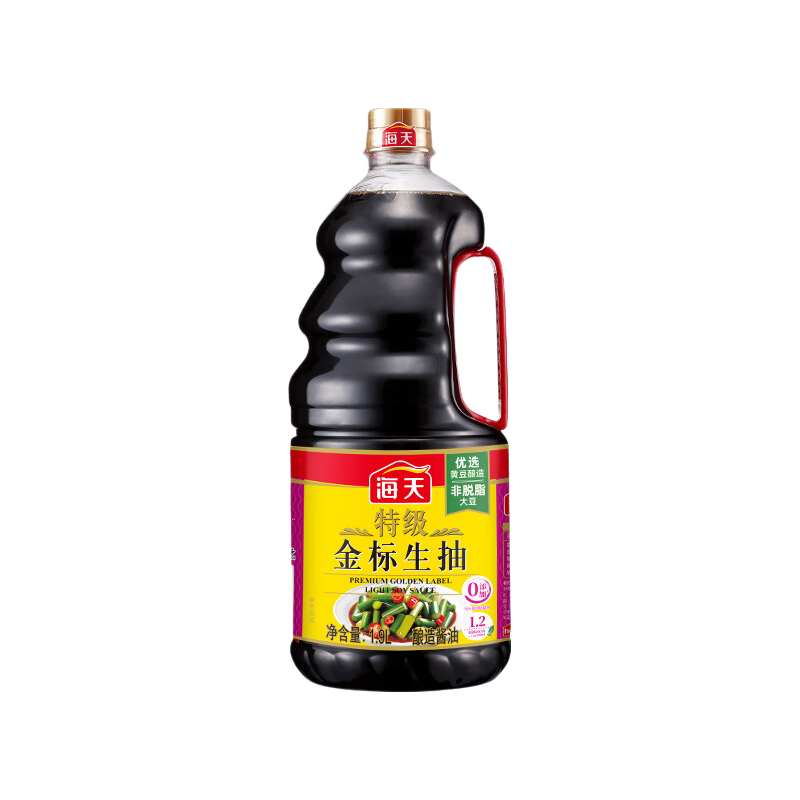 海天特级金标生抽酱油1.9L 17.71元 - 86线报 海天特级金标生抽酱油1.9L 17.71元 - 86线报