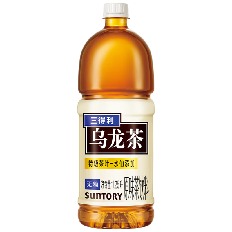SUNTORY三得利无糖乌龙茶瓶装1.25L×6瓶 63.32元 - 86线报