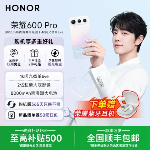 荣耀 600 Pro 5G手机12+256g 2904.05元 图片 2