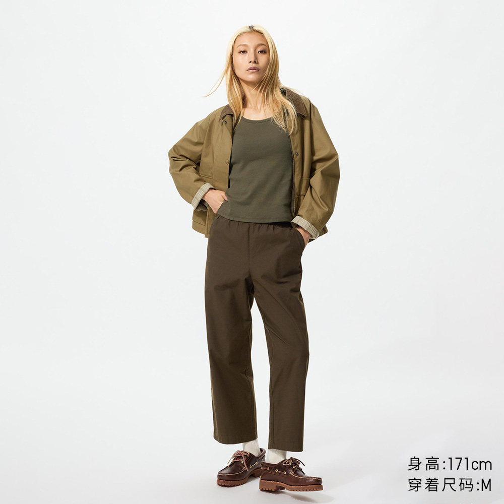 优衣库全棉舒适九分裤常规款优衣库女装/休闲百搭宽松482243 486091 - 线报酷