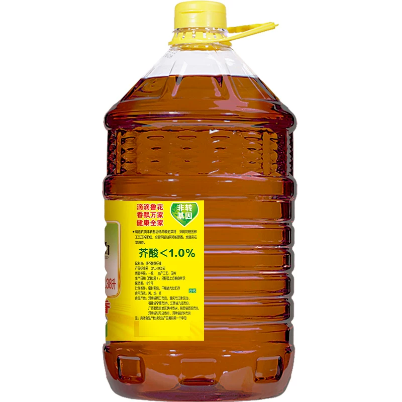 鲁花低芥酸特香菜籽油物理压榨款6.38L*2桶 182.32元 - 86线报