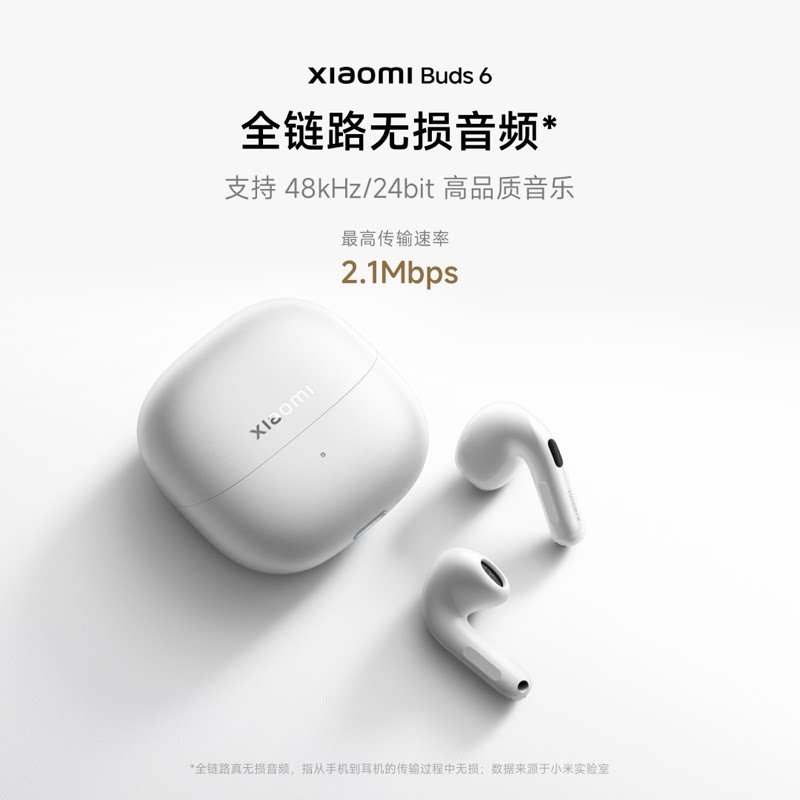 小米 Buds 6半入耳式蓝牙耳机 459元 - 美泡泡
