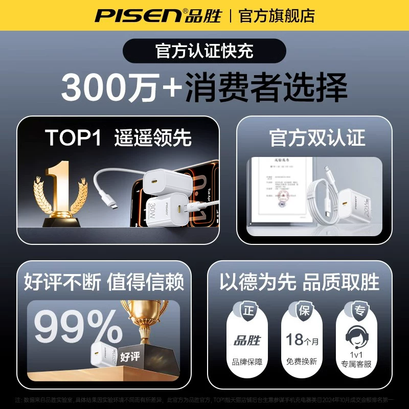 品胜TS-C135充电器Type-C20WPD快充Lightning 20.6元 - 线报酷