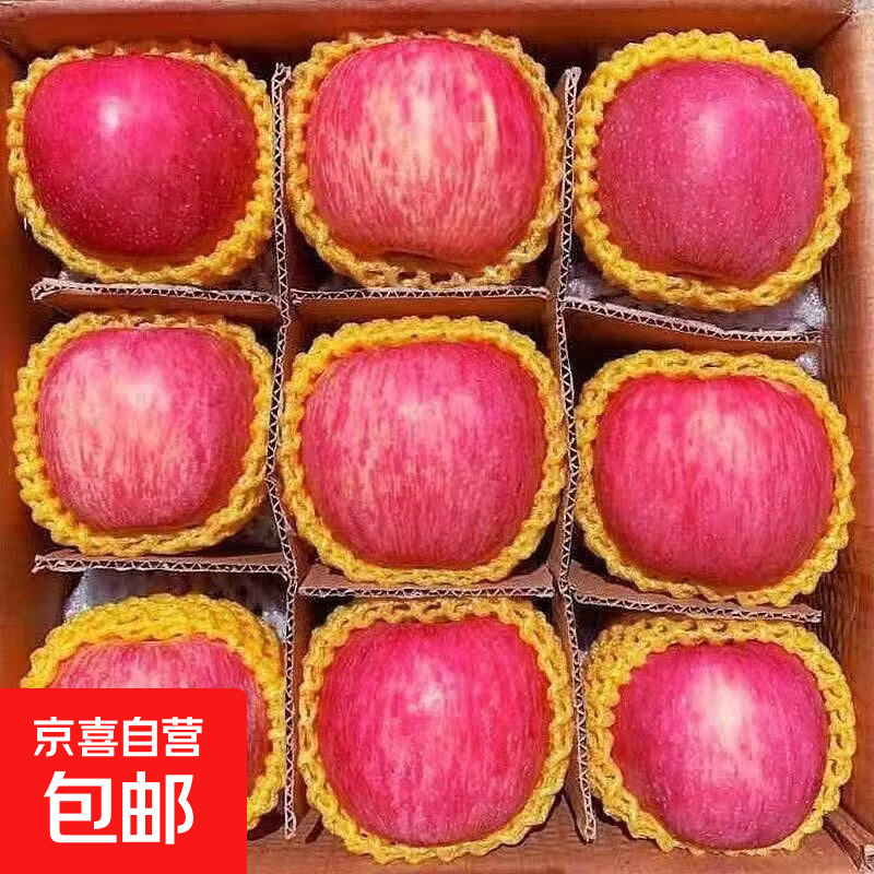 正宗红富士丑苹果脆爽多汁A+级大果果径70-80整箱9斤 23.69元 - 86线报
