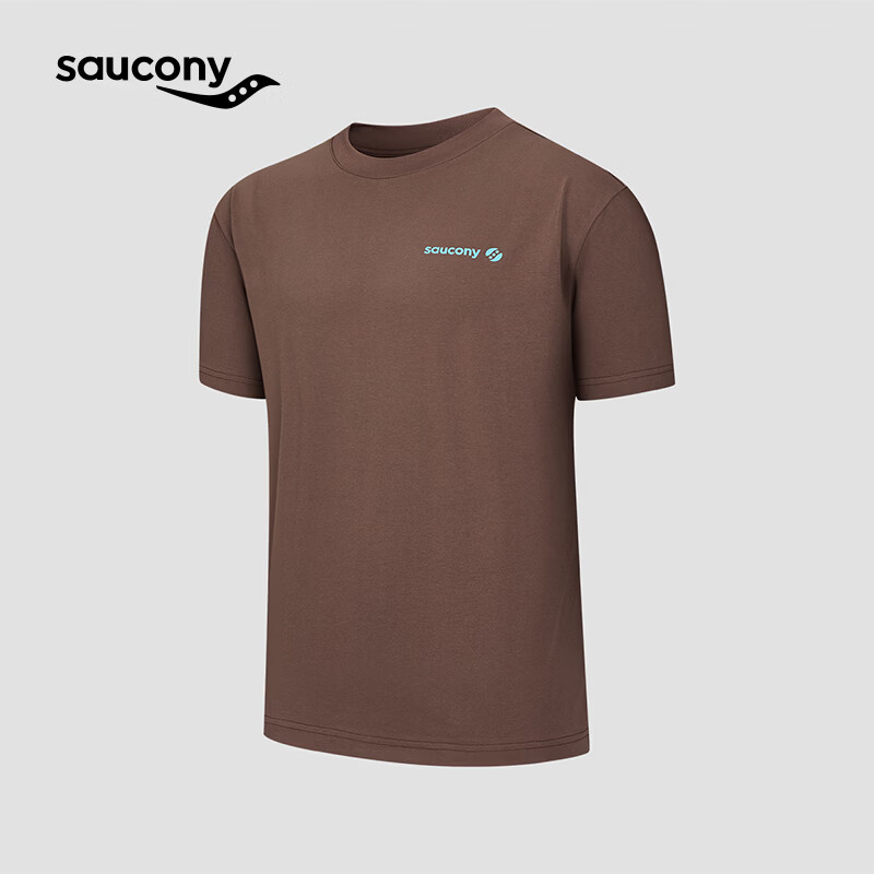 saucony男女同款运动休闲跑步训练时尚百搭潮流圆领宽松短袖 100.55元 - 线报酷
