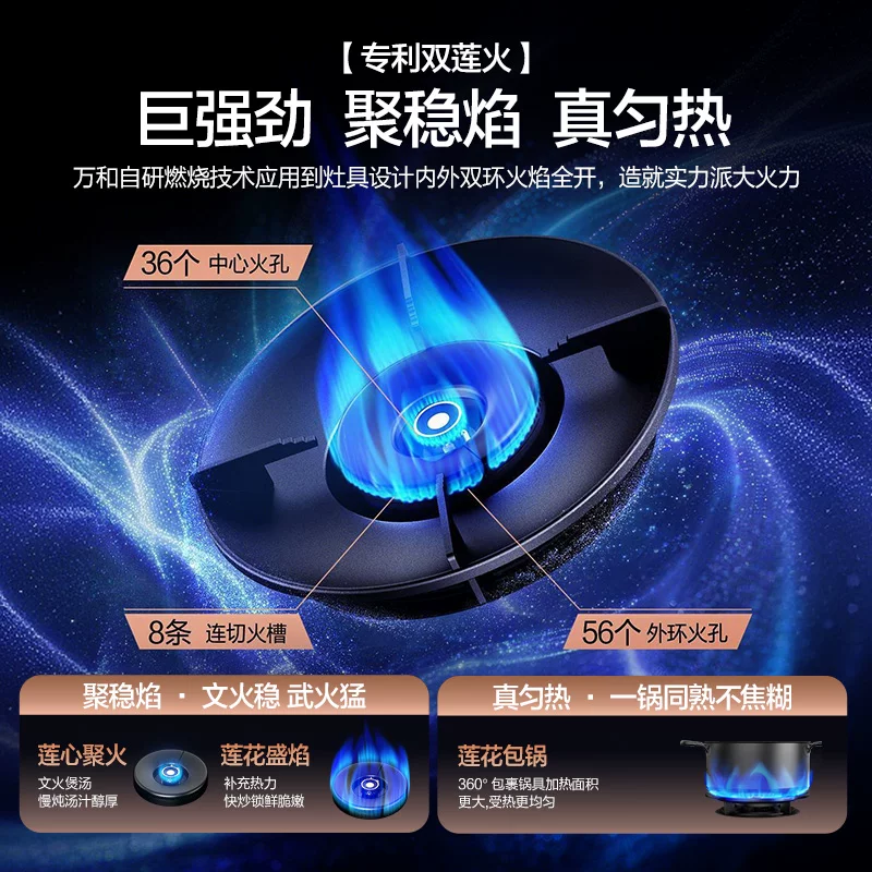 万和5.2kW大火力燃气灶天然气 417.35元 - 86线报