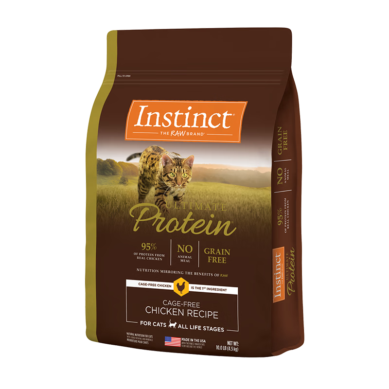 instinct天然百利进口猫粮高蛋白鸡肉全猫粮10磅×2 726元 - 86线报 instinct天然百利进口猫粮高蛋白鸡肉全猫粮10磅×2 726元 - 86线报