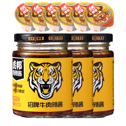 虎邦 辣椒酱 招牌牛肉酱 210g*3  28.21元 图片 2