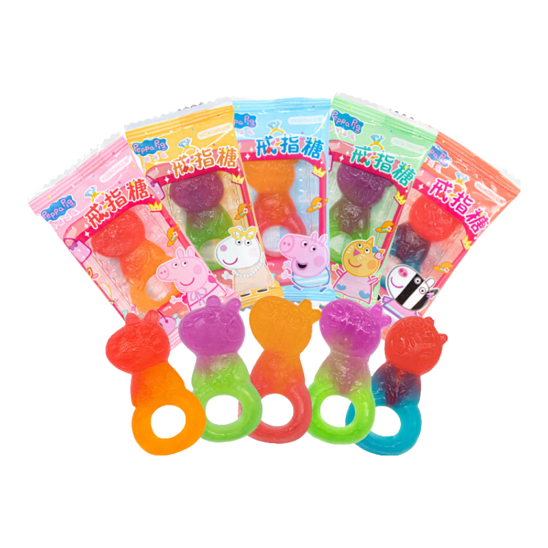 亿智小猪佩奇戒指造型果汁软糖混合味*10包约6g 0.9元 - 86线报