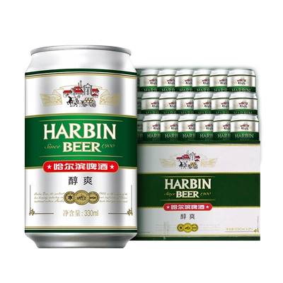 哈尔滨啤酒醇爽9度330ml×24听整箱 27.42元 - 86线报 哈尔滨啤酒醇爽9度330ml×24听整箱 27.42元 - 86线报