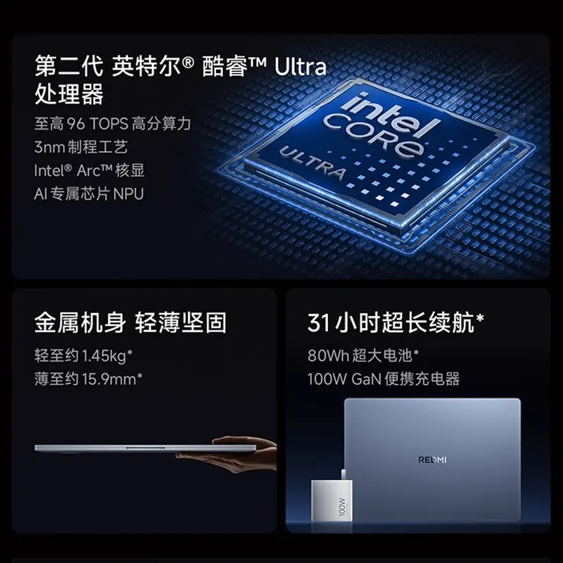 红米BookPro142025二代酷睿Ultra5-225版32GB＋1TB - 线报酷