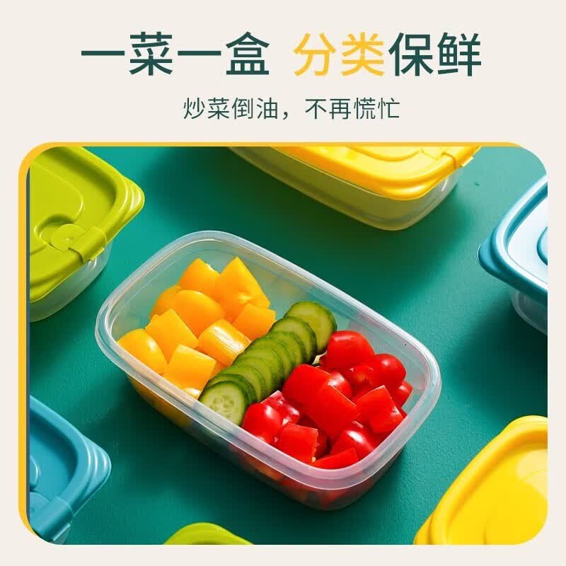 茶花保鲜盒塑料便当盒460ml黄色3件套 2.9元 - 线报酷
