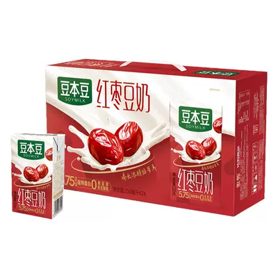豆本豆唯甄红枣豆奶250ml×24盒 24.42元 - 86线报
