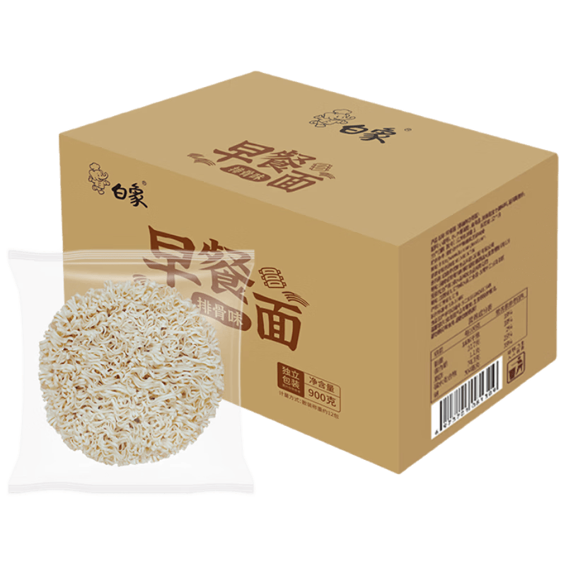 白象排骨味非油炸方便面饼900g75g×12 8.9元 - 86线报