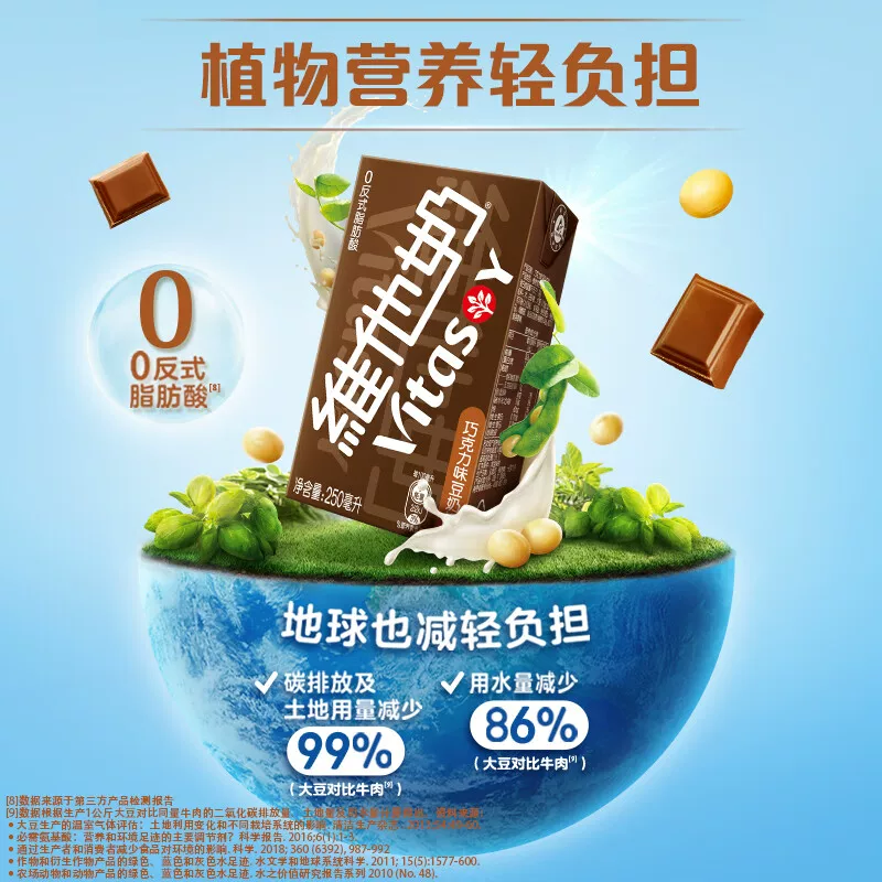 维他奶巧克力味250ml*24盒 39.8元 - 86线报