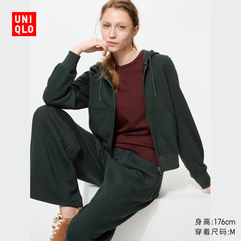优衣库女装运动拉链连帽外套长袖484236 59元 - 86线报