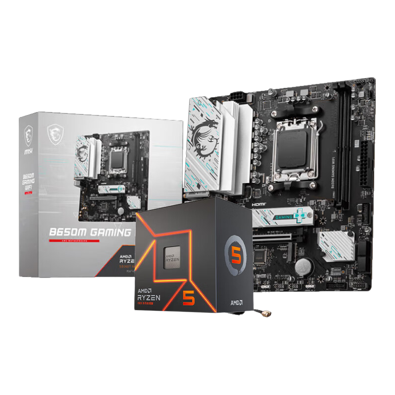 微星板U套装 B650M GAMING WIFI 主板+R7 7800X3D CPU 散片 - 折送网 微星板U套装 B650M GAMING WIFI 主板+R7 7800X3D CPU 散片 - 折送网