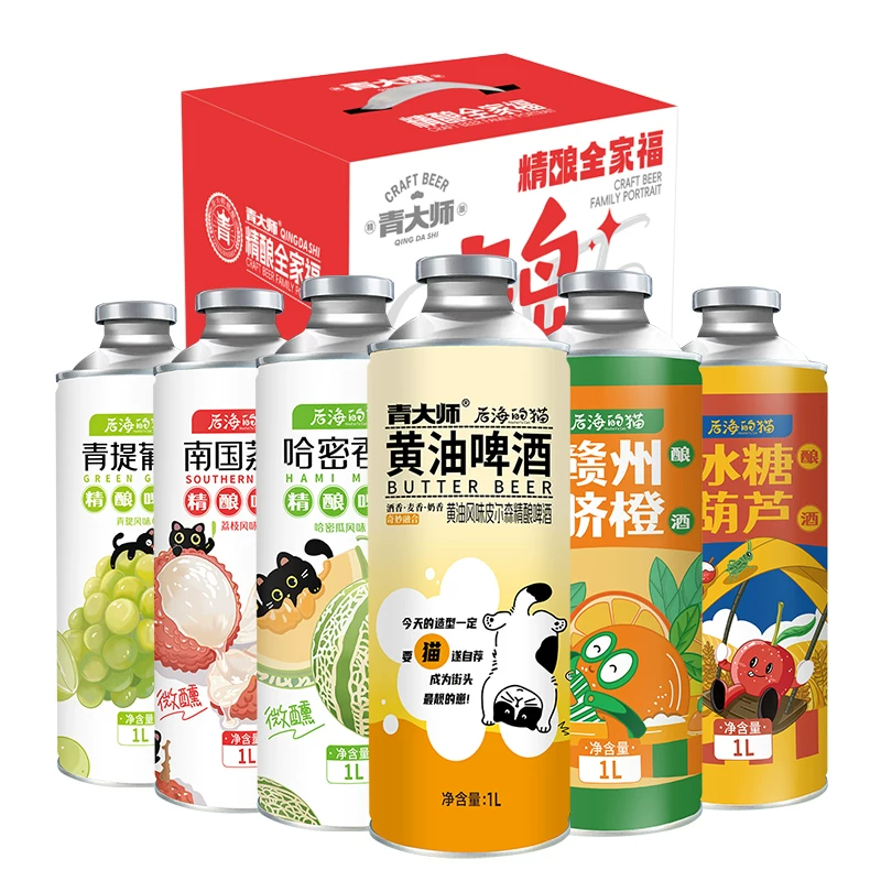 qingdashi果味精酿啤酒1L*6桶 22.48元 - 折送网
