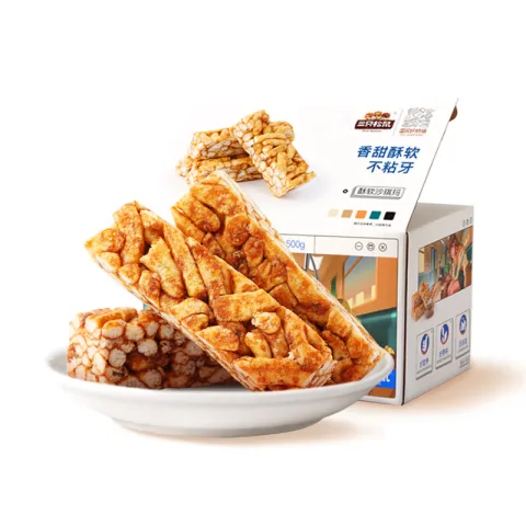 三只松鼠 酥软沙琪玛 黑糖味 500g 券后1.9元 图片 2