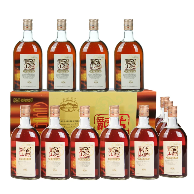 古越龙山绍兴黄酒清醇三年花雕酒绍兴酒500ml*12瓶整箱装 104元 - 86线报