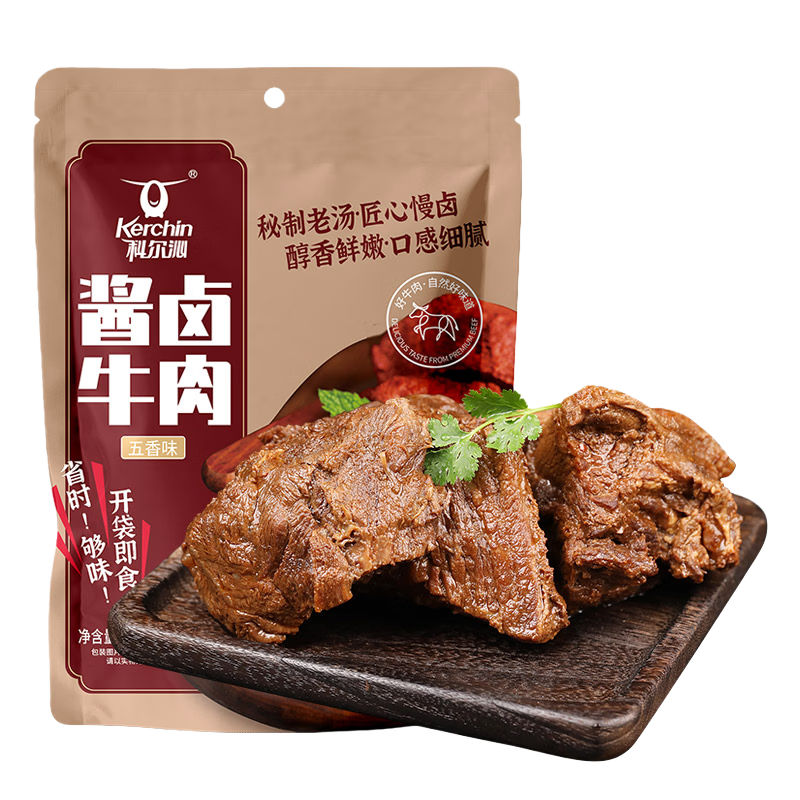 科尔沁酱卤牛肉五香味200g 23.9元 - 86线报 科尔沁酱卤牛肉五香味200g 23.9元 - 86线报