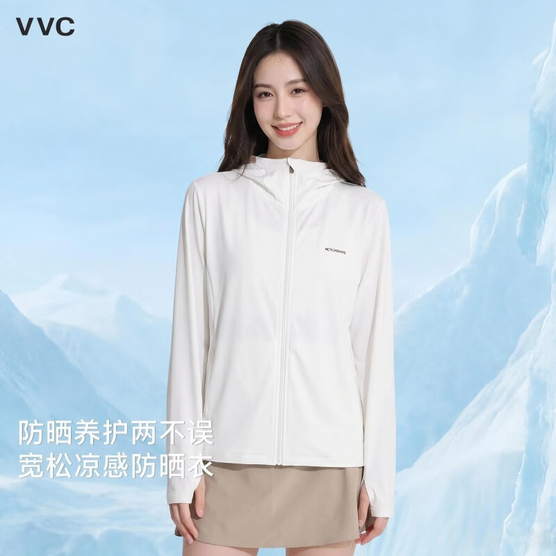 VVC防晒衣男女同款冰丝凉感防晒外套雪山白M 48元 - 86线报 VVC防晒衣男女同款冰丝凉感防晒外套雪山白M 48元 - 86线报