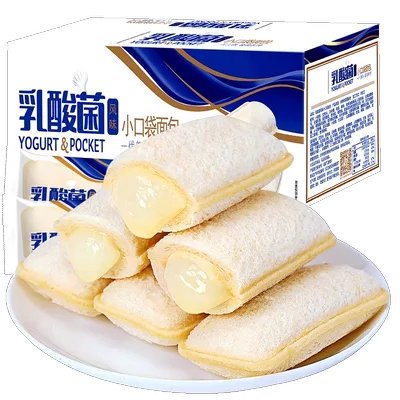 比比赞乳酸菌小口袋面包 整箱 营养早餐休闲零食 6.51元 图片 2