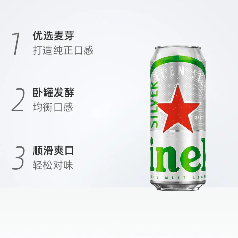 喜力中式精酿啤酒500ml*3罐 13.4元 - 86线报