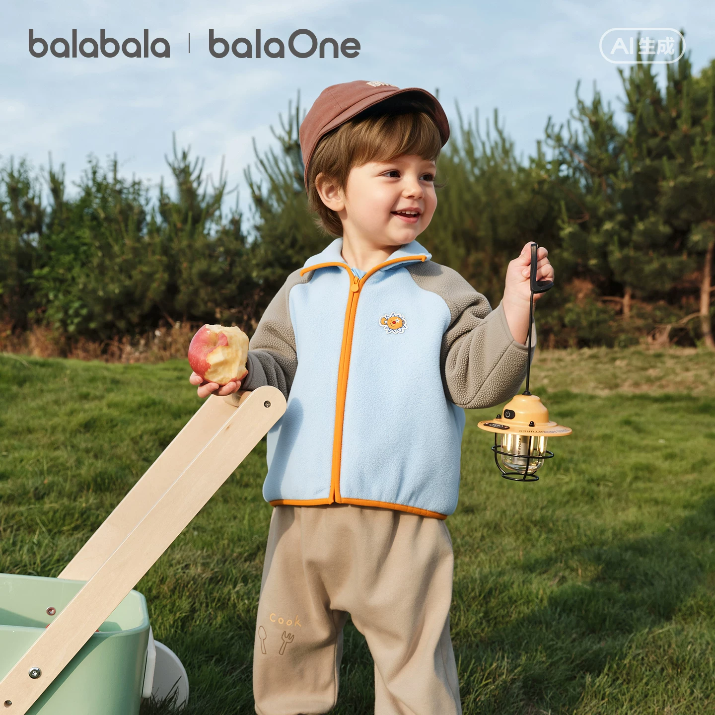 巴拉巴拉抗静电摇粒绒儿童外套 50.46元 - 86线报