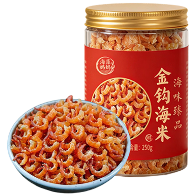 海藻妈妈金钩海米淡干虾米仁250g/罐 16.9元 - 线报酷