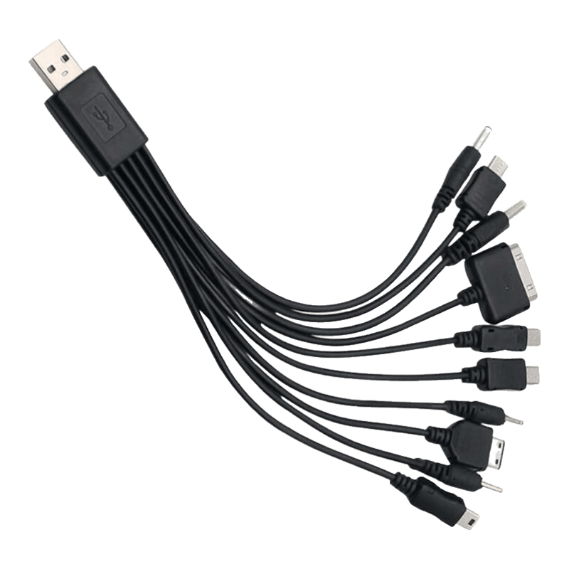 USB十合一多功能数据线车载便携圆头充电线 1.79元 - 86线报 USB十合一多功能数据线车载便携圆头充电线 1.79元 - 86线报