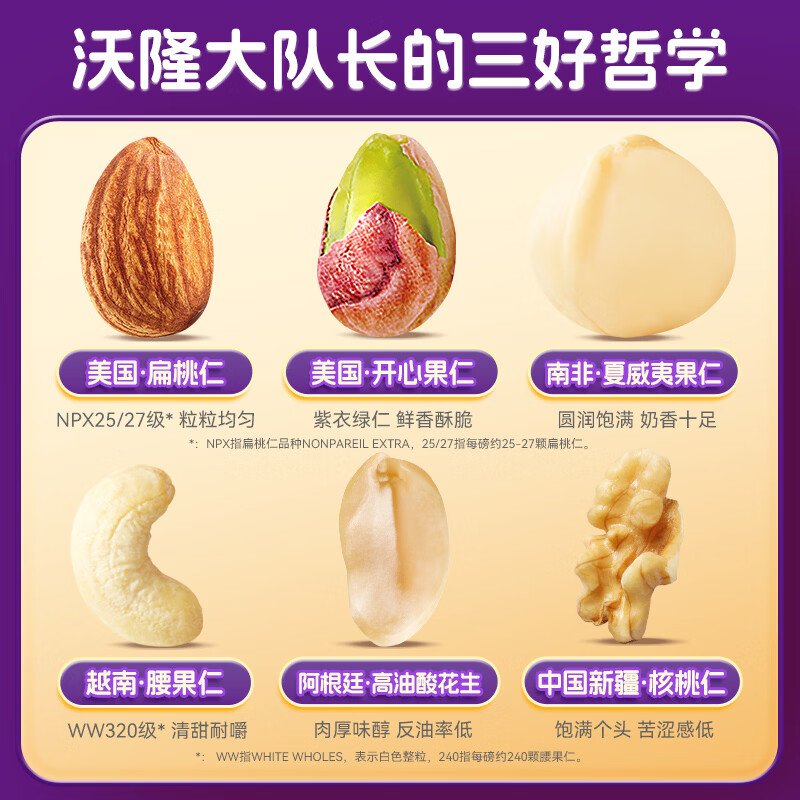 坚果星球高蛋白混合纯坚果礼盒600g 59.9元 - 86线报