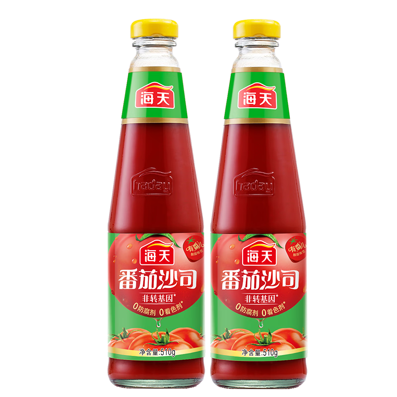 海天番茄酱0脂肪510g×2瓶 9.6元 - 86线报 海天番茄酱0脂肪510g×2瓶 9.6元 - 86线报