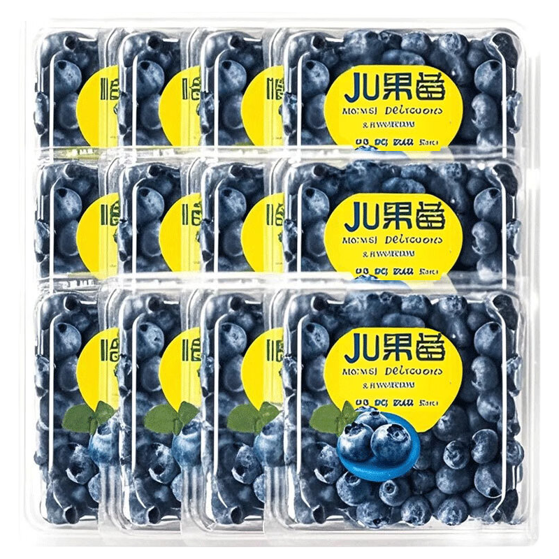 京丰味云南花香蓝莓新鲜时令水果4盒装净重100-125g/盒 10.8元 - 86线报 京丰味云南花香蓝莓新鲜时令水果4盒装净重100-125g/盒 10.8元 - 86线报
