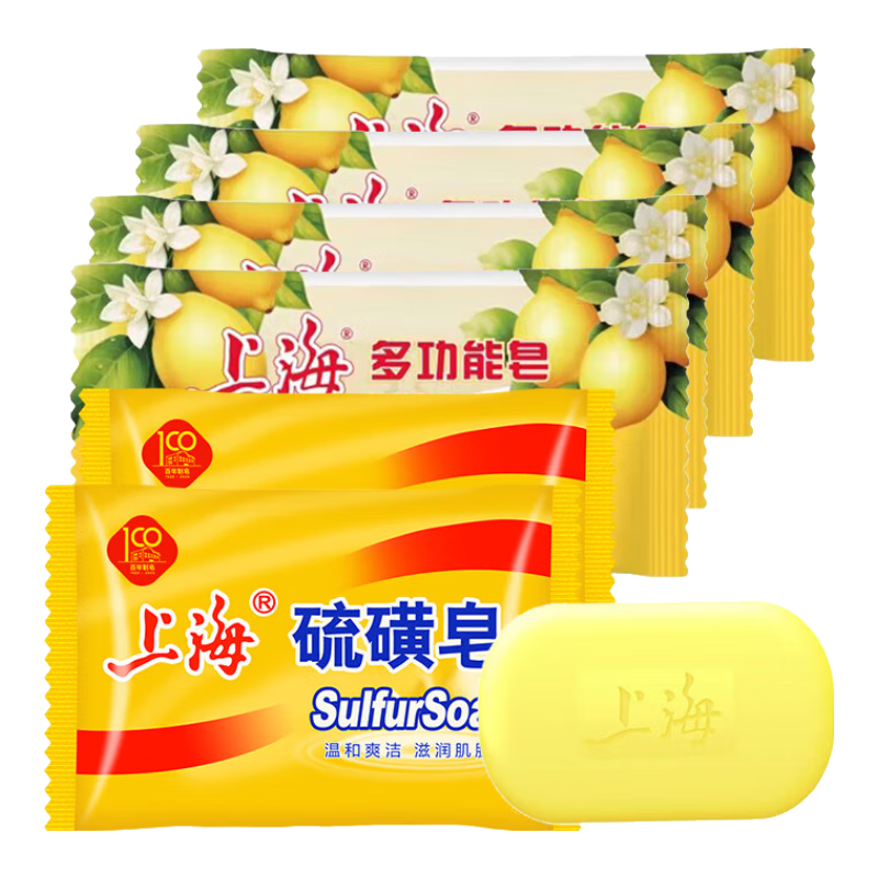 上海硫磺皂85g×3块抑菌净油爽肤沐浴肥皂 1.5元 - 86线报