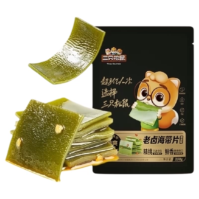 三只松鼠海带片辣卤味250g 3.84元 - 86线报