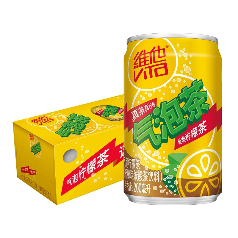 维他很神气气泡果泡柠檬茶200ml*12 23.58元 - 86线报