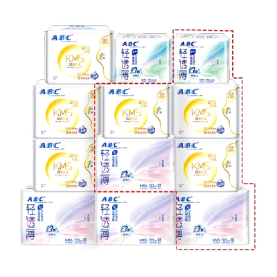ABC敏BYE卫生巾敏肌专研日夜用护翼超薄 22.31元 - 86线报