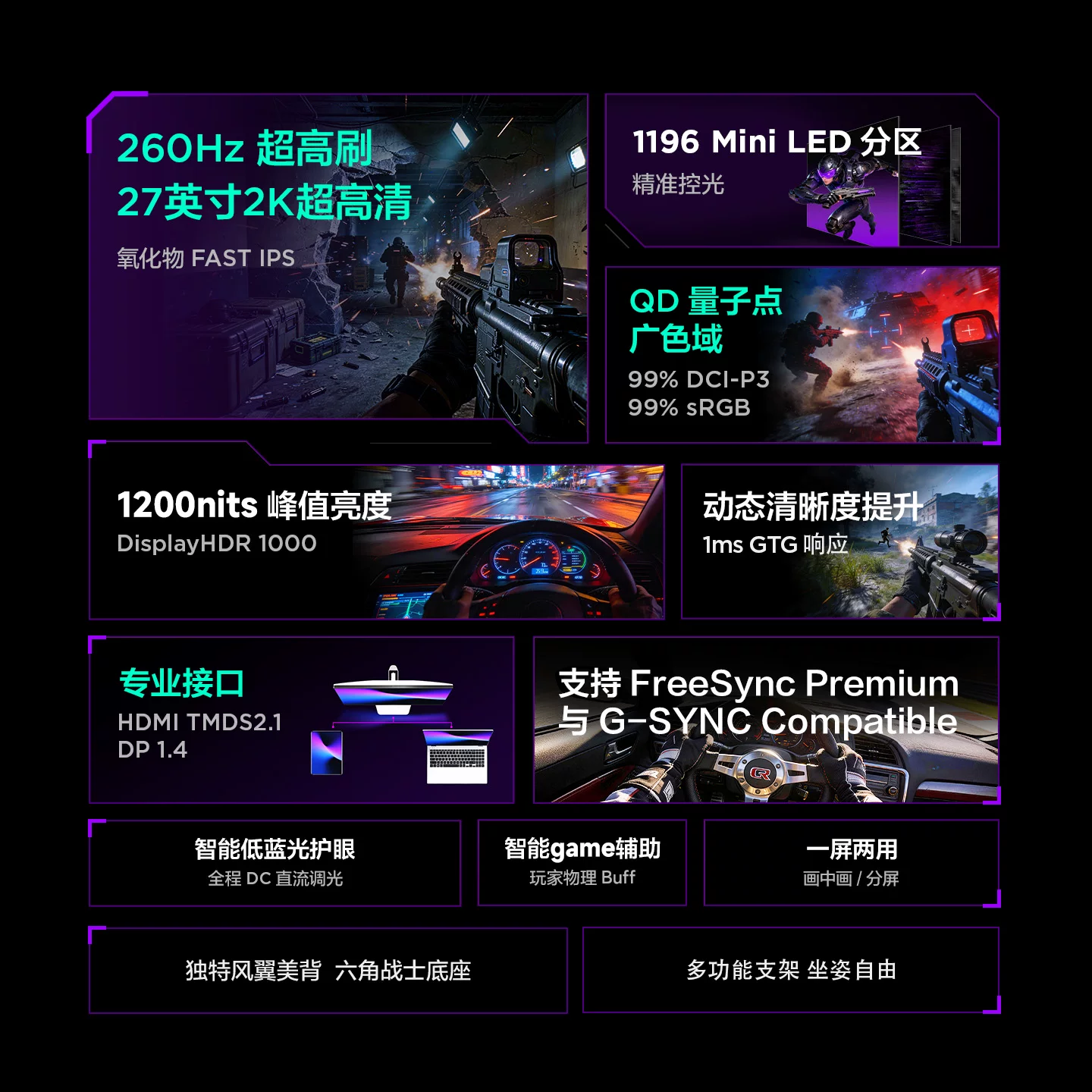雷鸟 Q7A MiniLED 电竞显示器 1318.81元 - 线报酷