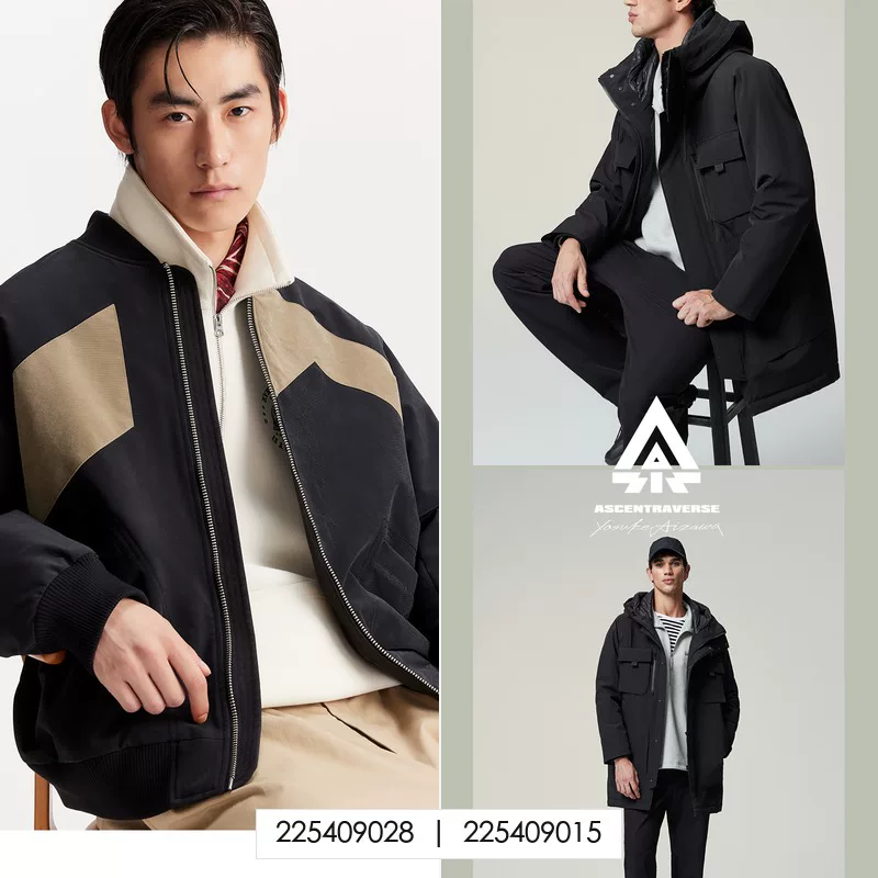 杰克琼斯设计师款棉服男士棒球领厚外套 177.11元 - 线报酷