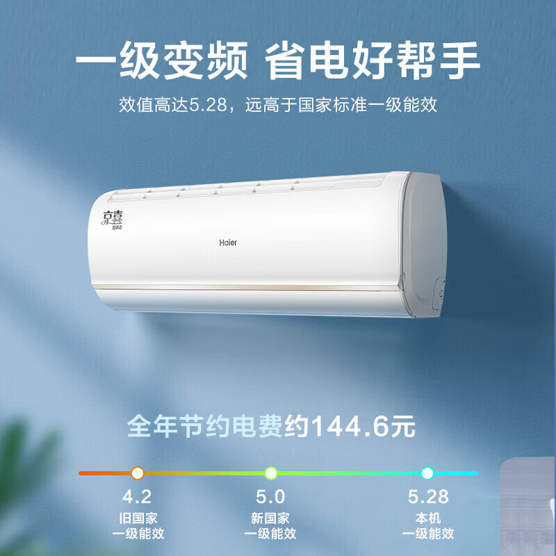 海尔KFR-35GW/B1KJA81U1新一级能效壁挂式空调1.5匹 1598.85元 - 86线报