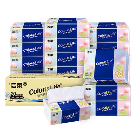 洁柔抽纸缤纷系列3层100抽×20包 17.7元 - 86线报 洁柔抽纸缤纷系列3层100抽×20包 17.7元 - 86线报