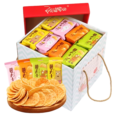 阿婆家薯片小袋儿童零食大礼包混合口味 30.82元 - 86线报