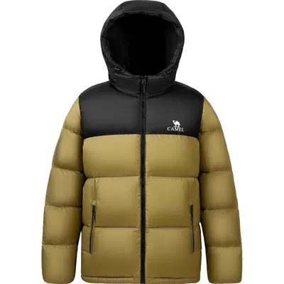骆驼火山羽绒服男款短款连帽面包外套 341.21元 - 86线报 骆驼火山羽绒服男款短款连帽面包外套 341.21元 - 86线报
